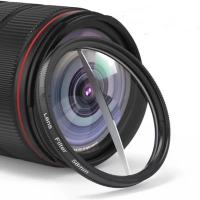 ZGYDNM Camera Filter Kaleidoscope Special Effects Photography Accessories SLR Lens Prism (Color : Semi-Hazy, Size : Add 77mm Adapter)