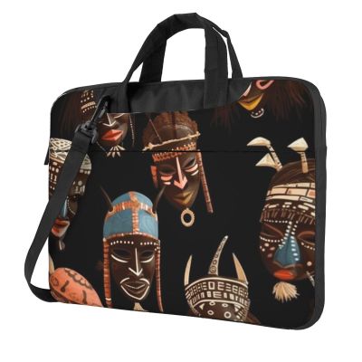 African Ritual Ethnic Tribal print Laptop Bag Large Capacity Computer Bags Shoulder Briefcase Laptop Sleeve Case 13 inch