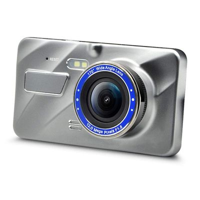 HD 4 Inch Dual Lens Image 1080P Hidden Wide Angle Driving Recorder Dash Cam Dual Lens Car DVR Camera Support Reversing