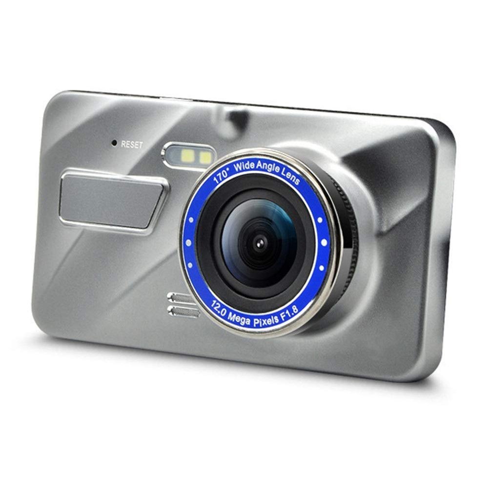 HD 4 Inch Dual Lens Image 1080P Hidden Wide Angle Driving Recorder Dash Cam Dual Lens Car DVR Camera Support Reversing