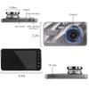 HD 4 Inch Dual Lens Image 1080P Hidden Wide Angle Driving Recorder Dash Cam Dual Lens Car DVR Camera Support Reversing view 3