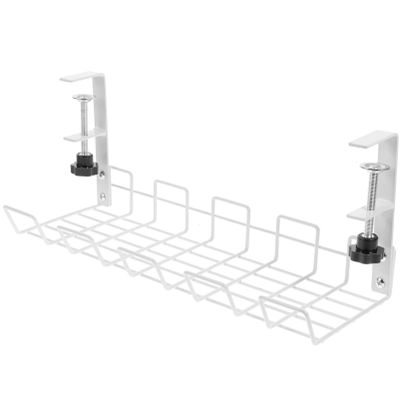 Hemobllo Under Desk Wire Organizer Management Rack for Home Office Compact Design for Easy Installation Tidy Storage for Cords and Power Supplies Efficient Wire Tray