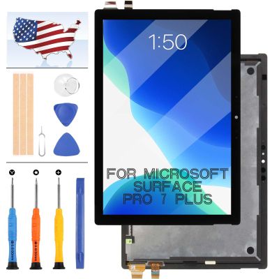 for Microsoft Surface Pro 7 Plus 12.3 Inches LCD Screen Replacement for Microsoft Surface Pro 7 Plus 1960 1961 LCD Display Touch Screen Replacement Digitizer Glass Assembly with Tool