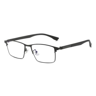 Cyxus Carbon Fiber 99% Blue Light Glasses Men Women, 23g Semi-rim Square Frame for Computer Gaming 8146