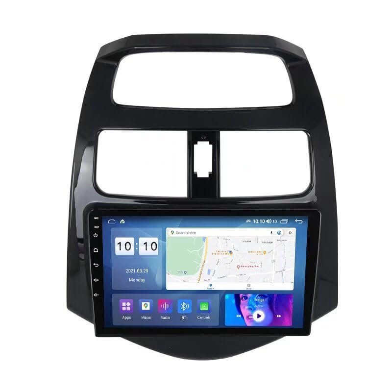 MekedeTech Android Car Radio Stereo GPS Navigation for Chevy Spark 2010-2014 Head Unit,9 inch Touch Screen Upgrade with Wireless CarPlay/Android Auto,4 core 1+32G