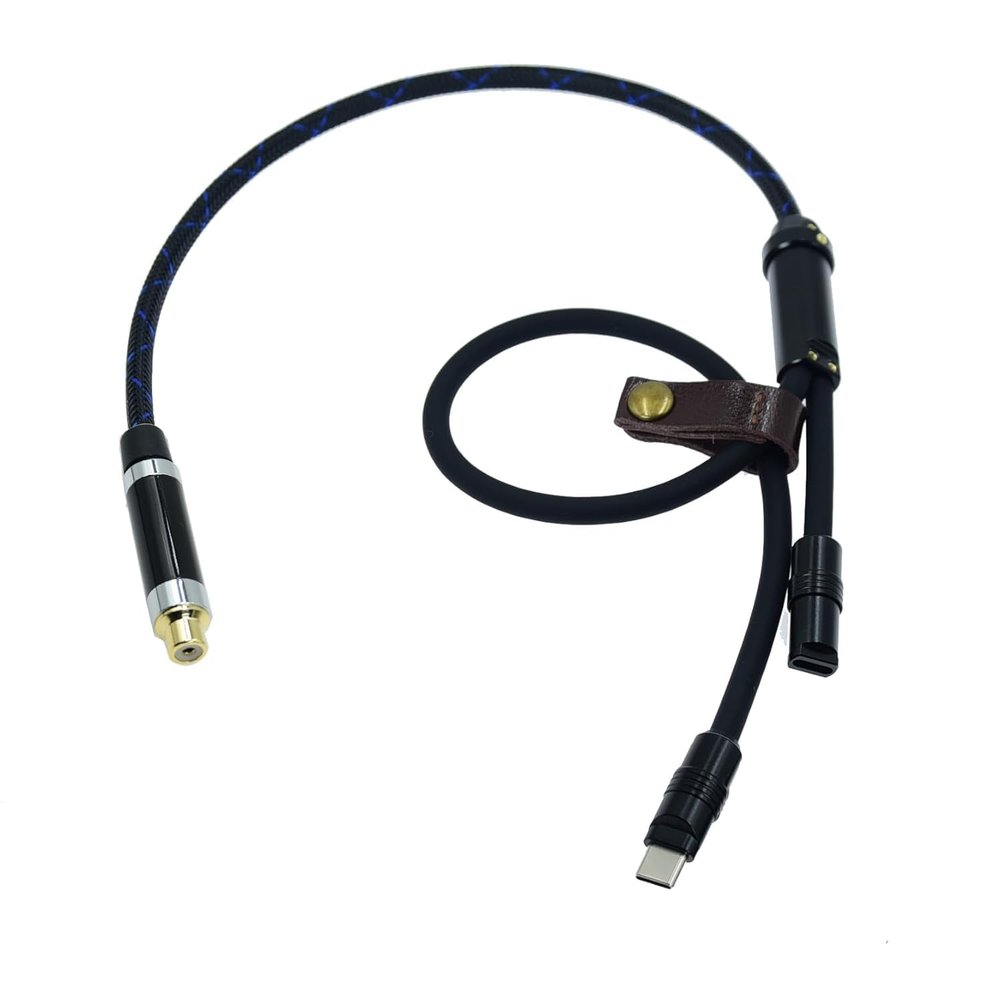 3ft Type-c to coaxial Cable Female USB c to Digital coaxial Audio Interface RCA Female Wire Adapter spdif for dac amp Sound Preamp Amplifier DSD64 dsd128 192K