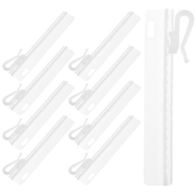MAGICLULU 25pcs Adjustable Plastic Curtain Hooks Drapery Hanging Clips for Window Door Shower Curtains Home Curtain Accessories for Easy Installation