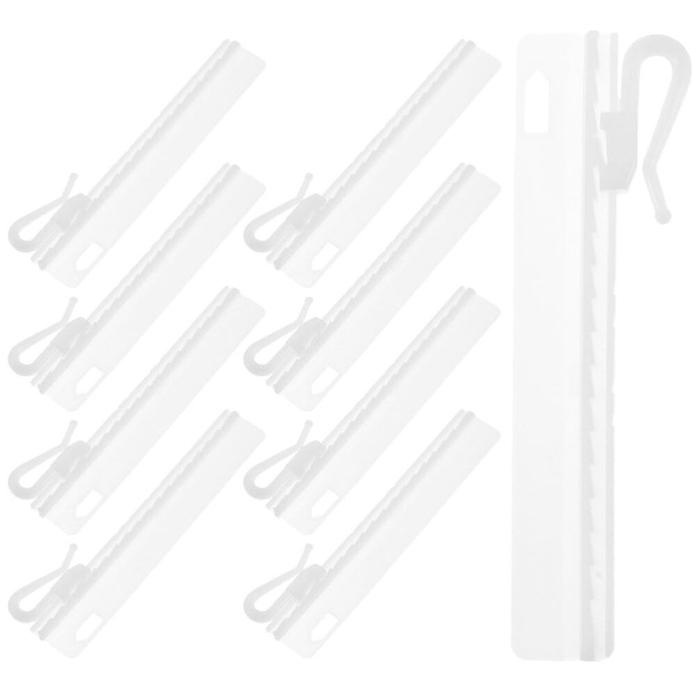 MAGICLULU 25pcs Adjustable Plastic Curtain Hooks Drapery Hanging Clips for Window Door Shower Curtains Home Curtain Accessories for Easy Installation