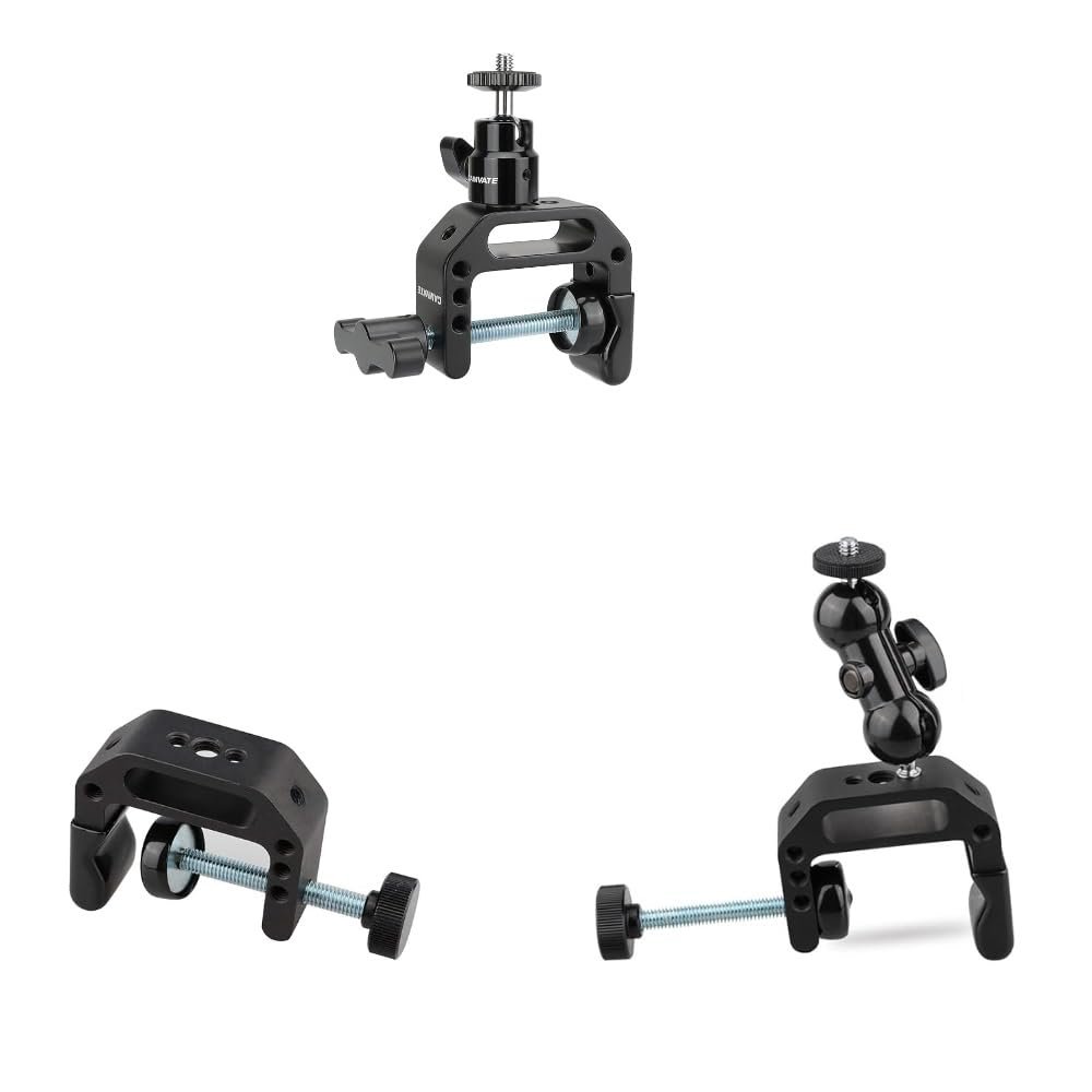 CAMVATE Heavy-duty C Clamp + Universal C-Clamp + Camera Clamp Mount
