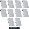 Rockville WA6570 Bundle: (5) Dual 6.5 in 70V Commercial in-Wall Speakers, RCS650-6 650-Watt 6 Zone Amplifier Receiver, Bluetooth, for Restaurant Bar, 6-Items view 1