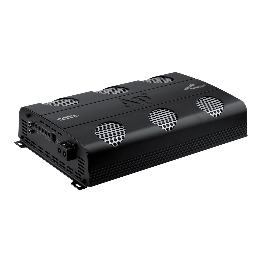 Audiopipe 8000 Watts Full Range Class D Mosfet Amplifier (APHF-8000D-H2), 4-Point Protection System, 2 Ohm, BTL Mode, Remote Bass Control Knob