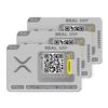 Ballet XRP Cold Storage Wallet Card 3-Pack - Stainless Steel, Offline view 1