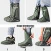 MLUUHK Rain Shoe Covers, Reusable Waterproof Rain Cover for Shoes, Non-Slip PVC Snow Boot Covers for Men and Women (Green, XXL) view 4