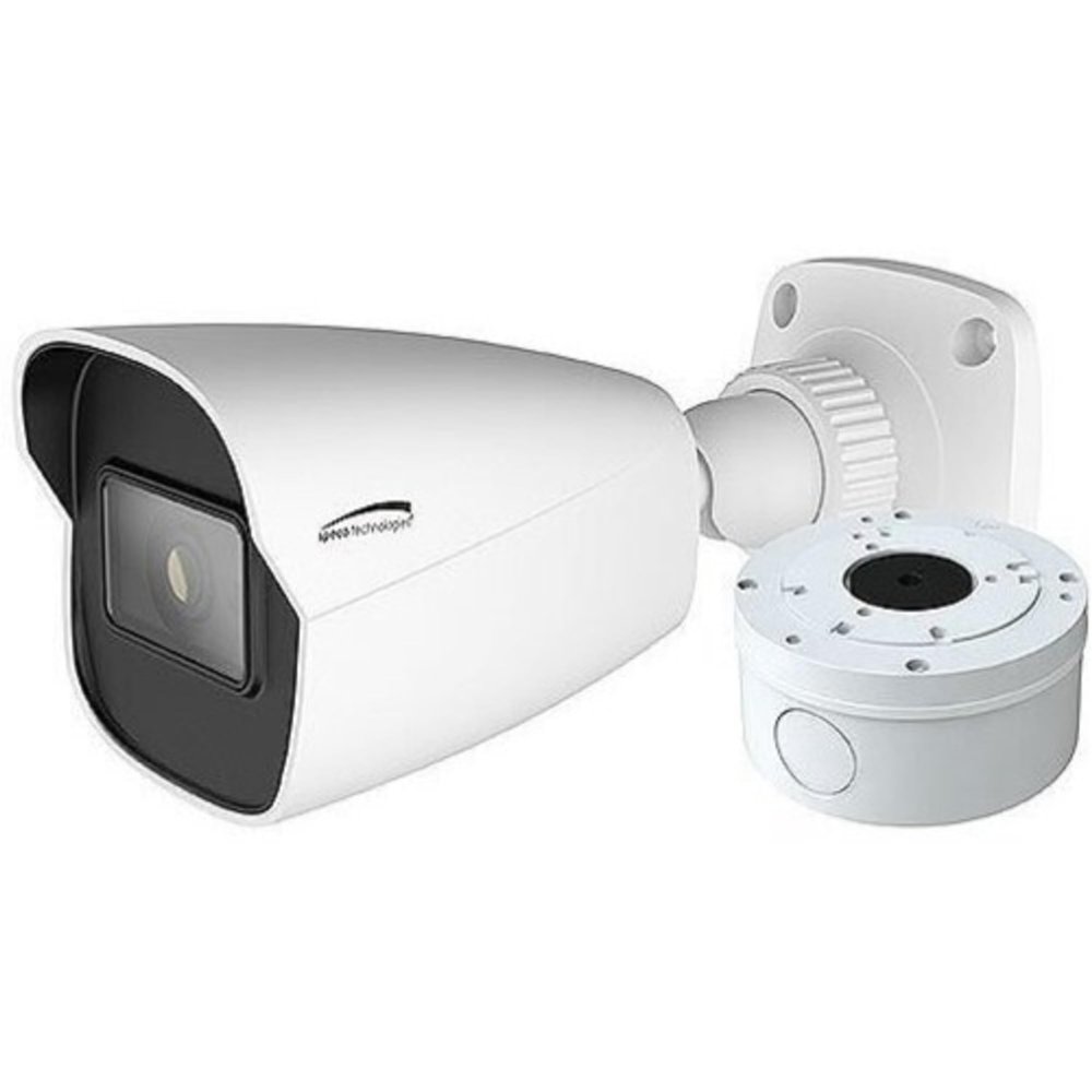 Speco O2VB1N 2MP IR Bullet IP Camera with Junction Box, 2.8mm Fixed Lens, White