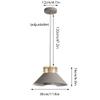 SteFik - Macaron Color Pendant Light Modern Metal Craft Chandelier Decoration Ceiling Lighting Fixtures Simplicity Personality Pendant Lamp Single Head E27 Small Hanging Light Warehouse,Study,Pendant view 4