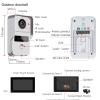 Wired Video Doorbell Apartment Intercom with 7 inch Touch Monitor System,1080P Doorphone Door Camera,TUYA WiFi Smart Home Video Intercom Door Phone Kits for Home Villa (1 doorbell+3 Monitor) view 3