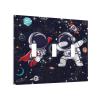 Tewujay Decorative Light Switch Covers 3 Toggle Cartoon Cute Astronauts Galaxy Planets Triple Toggle Wall Plate Decorative Switchplate Electrical Faceplate for Farmhouse Home Decor view 2