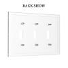 Tewujay Decorative Light Switch Covers 3 Toggle Cartoon Cute Astronauts Galaxy Planets Triple Toggle Wall Plate Decorative Switchplate Electrical Faceplate for Farmhouse Home Decor view 4