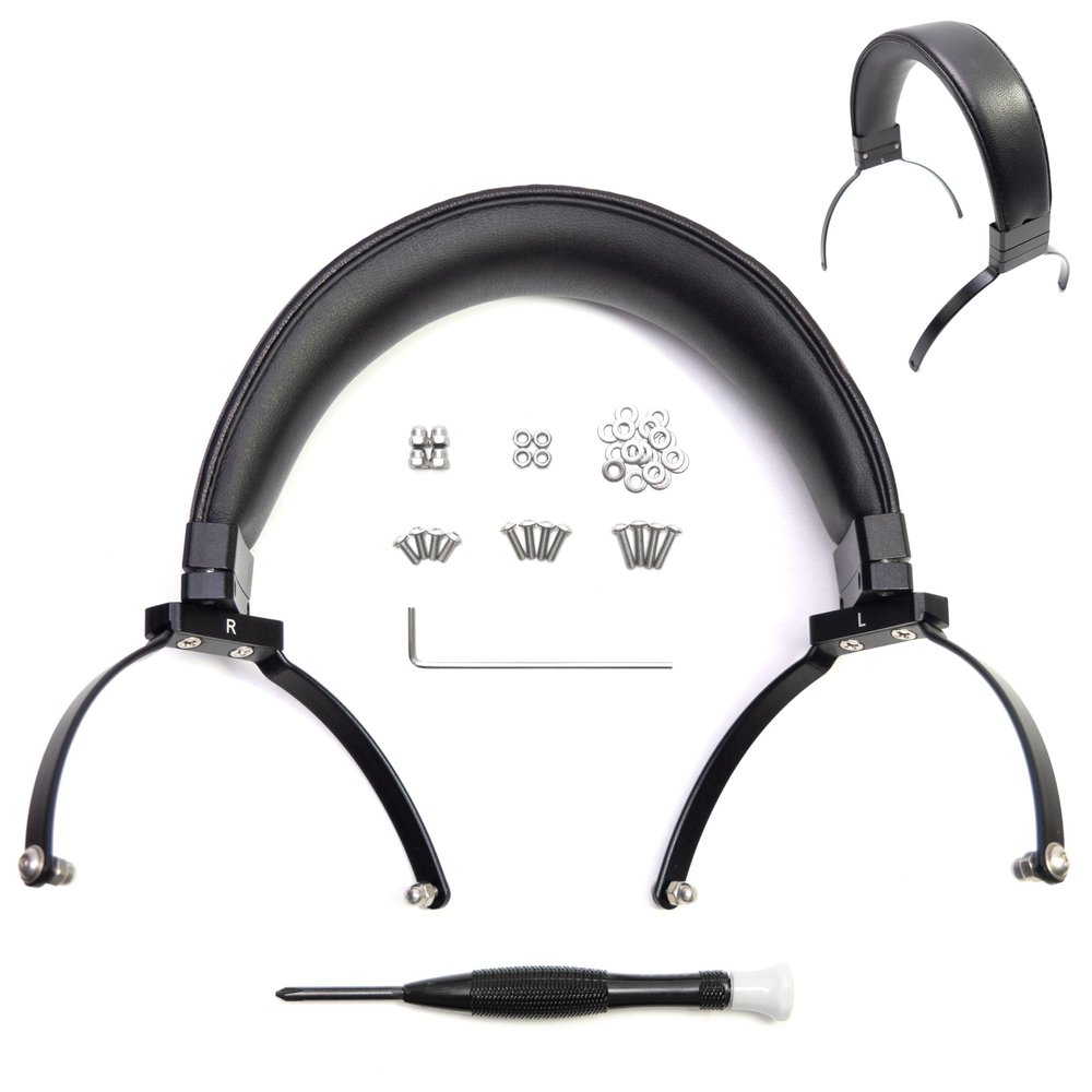 Voarmaks Genuine Leather Full Metal Headband Compatible with Beyerdynamic DT700 DT770 DT880 DT900 DT990 DT1990 DT1770 DT860 T5 Amiron Headphone Replacement Head Band Repair