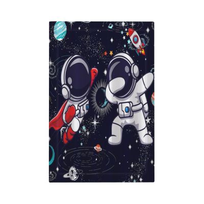 Tewujay Decorative Light Switch Covers 1 Gang Cartoon Astronauts Galaxy Planets No Device Wall Plate Blank Switchplate Electrical Faceplate for Farmhouse Home Decor