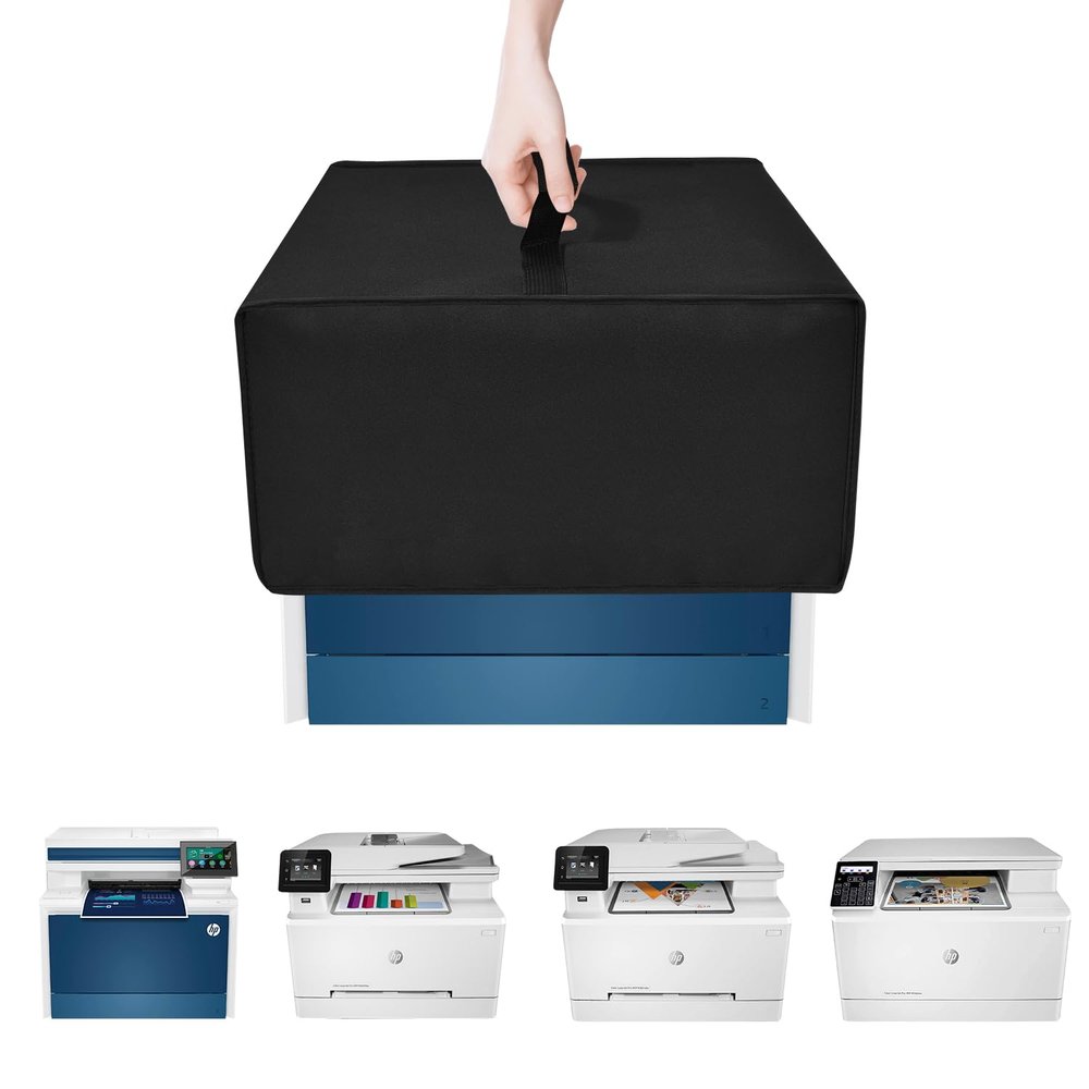 NUENSS-ROR Printer Dust Cover, Antistatic Water-Proof Protective Cover Heavy Duty Nylon Case for HP Color LaserJet Printer Pro MFP M177fw/M182nw/M281fdw/4301fdw/M283fdw(19.3''D x 18.9''W x 13.8''H)