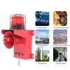 Industrial Siren, 130dB LED Strobe Horn Alarm, High Brightness, Long Distance 60W for Construction Site (DC24V) view 3