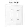 Tewujay Decorative Light Switch Covers Decorative 2 Toggle Mist Fariy Forest Deers Double Toggle Wall Plate Dual Decorative Switchplate Electrical Faceplate for Farmhouse Decor view 4