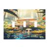 Tewujay Decorative Light Switch Covers 3 Toggle Cartoon Mushroom Fairy Forest Triple Toggle Wall Plate Decorative Switchplate Electrical Faceplate view 1