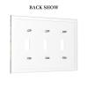 Tewujay Decorative Light Switch Covers 3 Toggle Cartoon Mushroom Fairy Forest Triple Toggle Wall Plate Decorative Switchplate Electrical Faceplate view 4