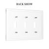 Tewujay Decorative Light Switch Covers 3 Toggle Lovely Kitten Cats Triple Toggle Wall Plate Decorative Switchplate Electrical Faceplate view 4