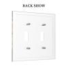 Tewujay Decorative Light Switch Covers Decorative 2 Toggle Cartoon Mushroom Fairy Forest Double Toggle Wall Plate Dual Decorative Switchplate Electrical Faceplate view 4