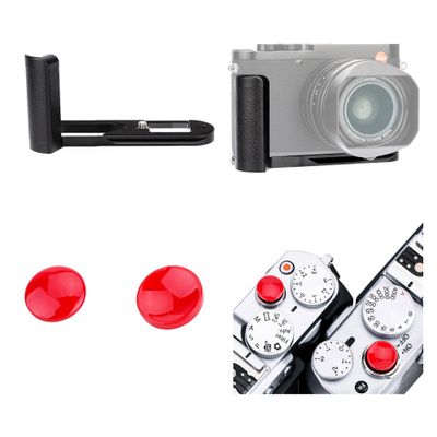 JJC Metal Hand Grip Handgrip Secure Handle Bracket & Soft Shutter Release Button for Leica Q3 Camera