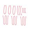 Artibetter 12pcs Red Zip Ties Repeatable Silicone Belt Silicone Fastening Belt Reusable Ties Bundling Fastening Cable Strapping view 2