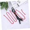 Artibetter 12pcs Red Zip Ties Repeatable Silicone Belt Silicone Fastening Belt Reusable Ties Bundling Fastening Cable Strapping view 3