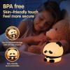 VTIGER Panda Night Light, LED Squishy Cute Lamp, Night Light for Kids, Silicone Panda Light, Dimmable Girls Baby Bedroom Nightlight, Rechargeable Touch Lamp for Breastfeeding Nursery Decor (TT) view 3