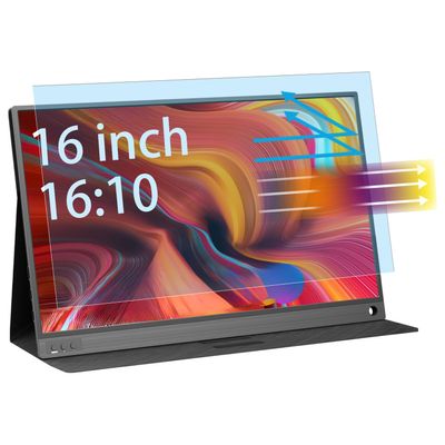 16" Portable Monitor Anti-Blue Light Screen Protector for UPERFECT/Acer/Dell/ARZOPA/KYY/Gechic and Other Brands of 16 Inch 1610 Portable Monitor, Eye Protection Blue Light Glare UV Filter, Touchscreen Compatible