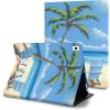 Beach Blue Sky Case for iPad 7th And iPad 8th And iPad 9th Gen [10.2 Inch],iPad Air 3rd 10.5''(2019),iPad Pro 2nd 10.5''(2017) with Pencil Holder, Protective Case with Soft TPU Back, Auto Sleep/Wake view 3