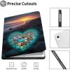 Beach Colorful Heart Case for iPad 7th And iPad 8th And iPad 9th Gen [10.2 Inch],iPad Air 3rd 10.5''(2019),iPad Pro 2nd 10.5''(2017) with Pencil Holder, Protective Case with Soft TPU Back, Auto Sleep view 2