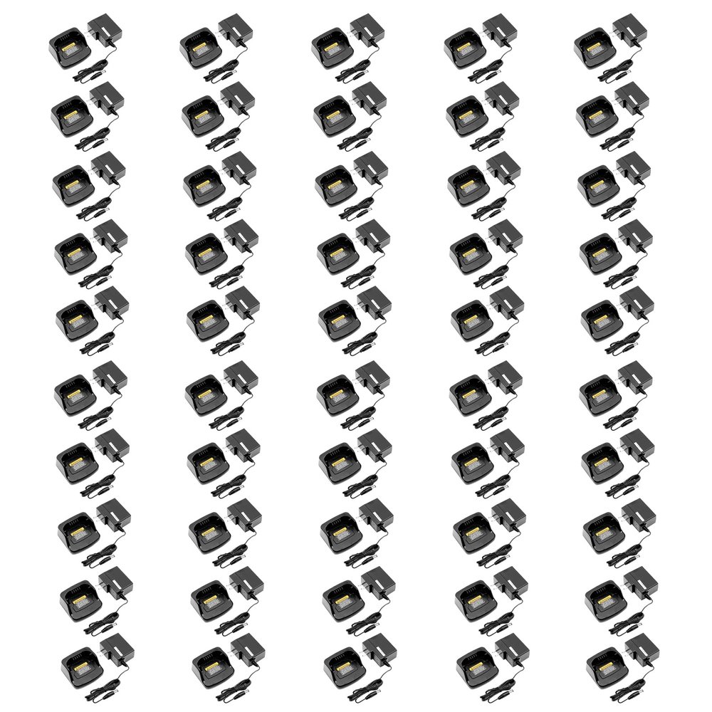 (50PCS) PMNN4434A Charger PMLN6383 [2025 New Version] for Motorola Charger PMLN6383A XT420 XT460 PMNN4434 PMNN4434AR PMNN4453AR RMU2040 RMU2043 RMU2080 RMV2080 RMM2050 RMU2080D
