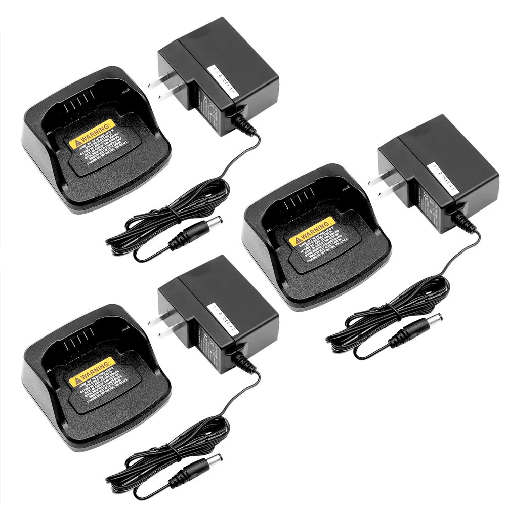 (3PCS) PMNN4434A Charger PMNN4453 [2025 New Version] for Motorola XT420 XT460 PMNN4434AR PMNN4453A PMLN6383 PMLN6383A RMU2040 RMU2043 RMU2080 RMU2080D RMM2050 RMV2080 Charger