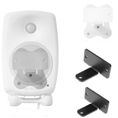 Coyktonty Aluminium Wall Bracket/Wall Mount Bracket for Genelec G2 Speakers,Duty Speaker Mount Mounting Brackets (Black+Black)