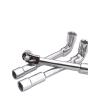L-shaped socket wrench Universal wrench Double end elbow Outer hexagonal socket Perforated pipe wrench set (Color : 13mm) view 3