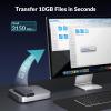 PHIXERO (40Gbps & Fan) PhiBox Pro M.2 NVME SSD Enclosure, Tool-Free, Compatible with USB4/3/2, Thunderbolt 4/3. view 4