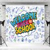 12x8ft Back to School Backdrop Cartoon Classroom First Day of School Photography Background Teacher Kids School Party Banner Classroom Decorations Photo Booth Props view 4