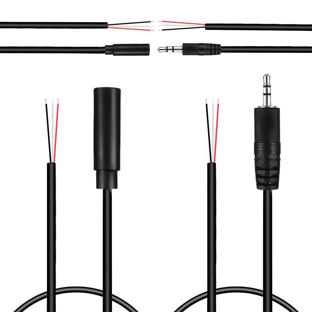 Totority 4Pcs Headphone Extension Cable Male to Female Audio Cord Durable Audio Extension Cables for Speakers Headsets and Microphones for Tv Smartphones and Tablets
