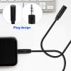 Totority 4Pcs Headphone Extension Cable Male to Female Audio Cord Durable Audio Extension Cables for Speakers Headsets and Microphones for Tv Smartphones and Tablets view 4
