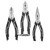 Electrician multifunctional universal steel wire pliers, pointed nose pliers, electrical metal processing tools (Color : 2-piece setA) view 1