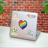 Queer Sticker Gay Pride Stickers Gay Love Stickers Rainbow Stripe Stickers LGBTQ Awareness, Vinyl Waterproof Stickers for Car Truck, Laptop, Water Bottle, Scrapbook, Bumper Sticker for Adult (3inches) view 3