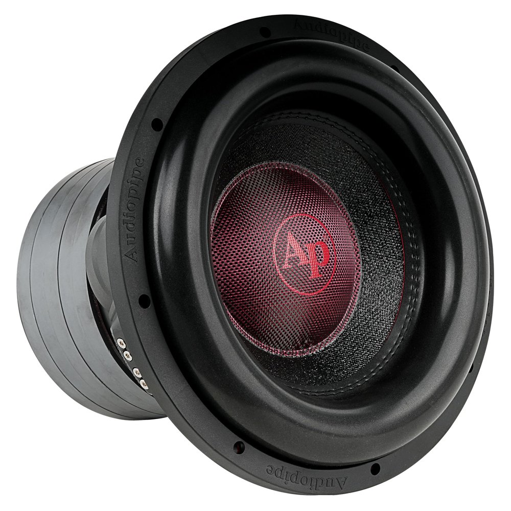 Audiopipe 12" Quinta Stack Composite Cone Subwoofer (TXX-BDC-V-12), Superior Performance, 2400W, 5 Magnets, BASV Voice Coil, Aluminum Basket, Weaved Tinsel Leads, Multi-Connect Terminals, 2 * 4 Ohms