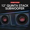 Audiopipe 12" Quinta Stack Composite Cone Subwoofer (TXX-BDC-V-12), Superior Performance, 2400W, 5 Magnets, BASV Voice Coil, Aluminum Basket, Weaved Tinsel Leads, Multi-Connect Terminals, 2 * 4 Ohms view 2